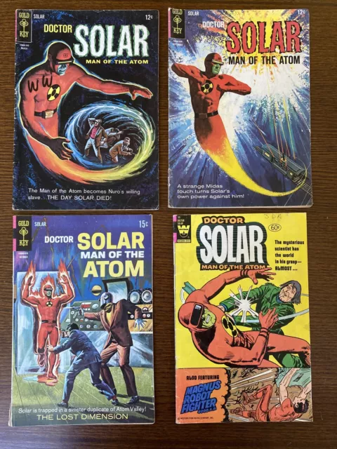 Doctor Solar Man Of The Atom #10, #11, #14, #25 and #30 Gold Key/Whitman 1965-82
