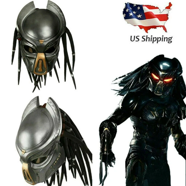 ALIEN PREDATOR FULL Face Latex Mask Helmet Cosplay Halloween Costume