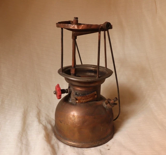 Lampe Bébé Vintage Petromax Hipolito Au Kérosène - Années 1950 En Laiton - Occasion Excellente