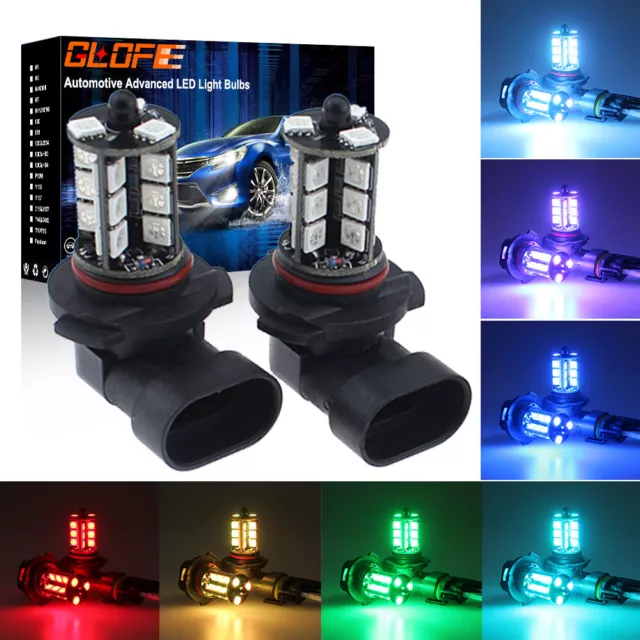 2X 9006 HB4 LED Fog Light Bulb For RAM 1500 3500 2013-2015 MULTI-COLOR GLOFE
