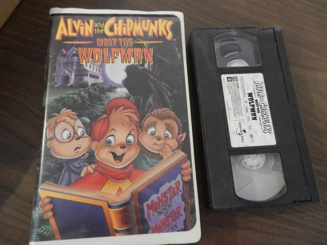 ALVIN CHIPMUNKS MEET The Wolfman Vhs Cartoon Kids 2000 Universal ...