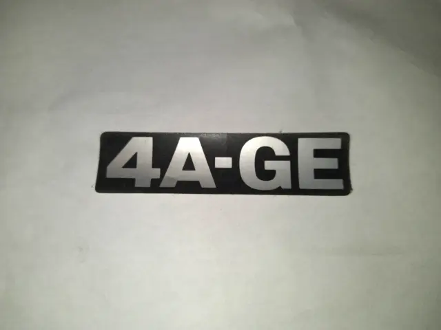 Toyota Factory Timing Cover Nameplate Emblem Decal 11291-16040 New 4A-Ge Aw Ae