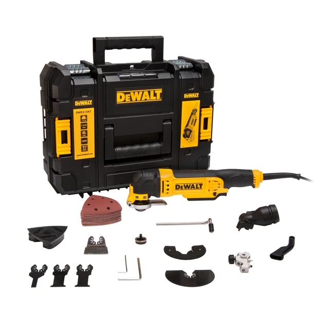 DEWALT DWE315KT OSCILLATING MultiTool Kit 240v + TSTAK Case + 37 Acc