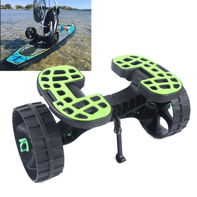 Adjustable Kayak Boat Carrier Cart Trailer Trolley Dolly Wheels Rubber Durable