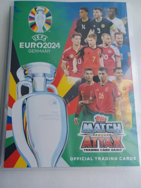 Topps Match Attax Uefa Euro 2024 Binder & 367 Cards