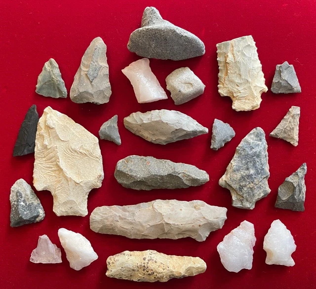 Native American Indian Archaic Woodland Arrowhead Artifacts NC Seaboard Lot #5