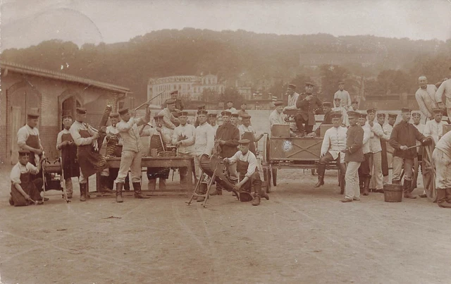 Fotokarte 1.WK Soldaten der MG-Kompanie 5.Garde Reg. Gruppe Westpreussen