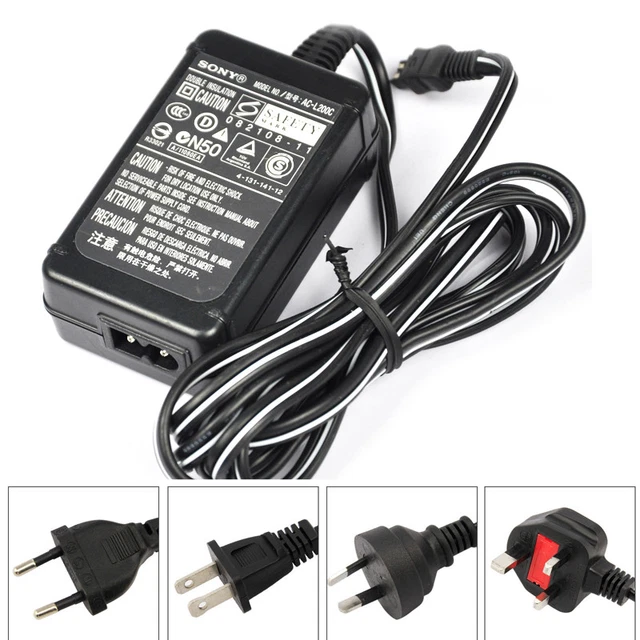 AC Charger Adapter for Sony HDR-SR10 DCR-DVD505 DCR-DVD908 Handycam Camcorder