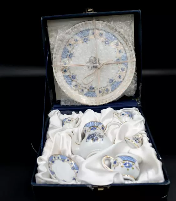 Vintage Ace Gift Collection Fine Porcelain Miniature Tea Set