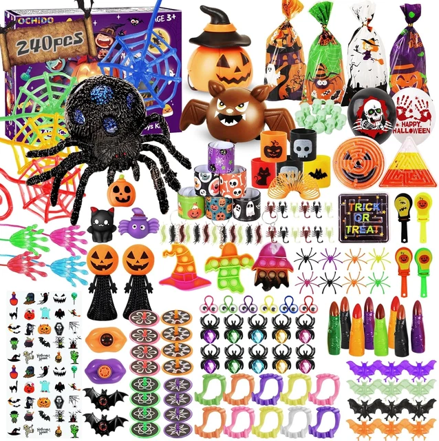 240PCS Silicone Wristbands Bulk - Black Purple Orange Rubber Bracelets For Party Favors