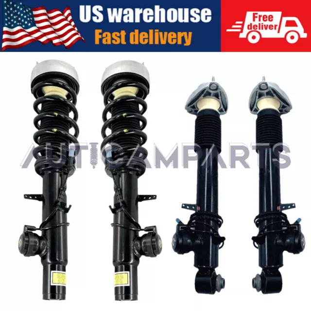 Front Rear Shock Absorber Struts W/EDC For BMW X5 X6 X5M X6M F15 F16 F85 F86 13-