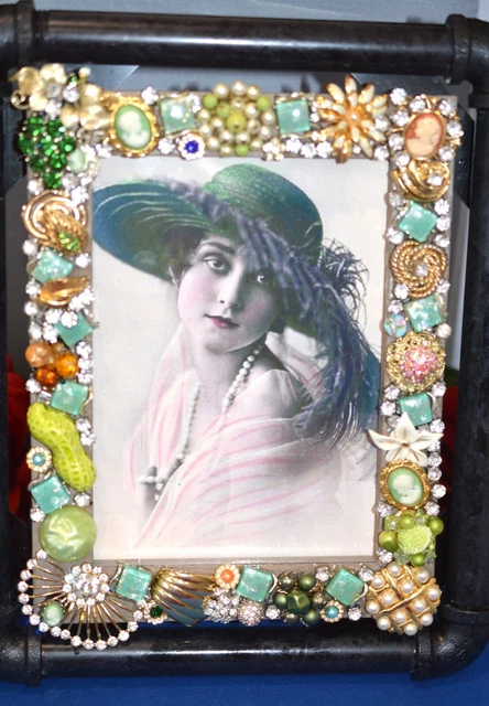 Jewelry Decorated Picture Frame Industrial Style Contemporary Modern 5X7 Photo