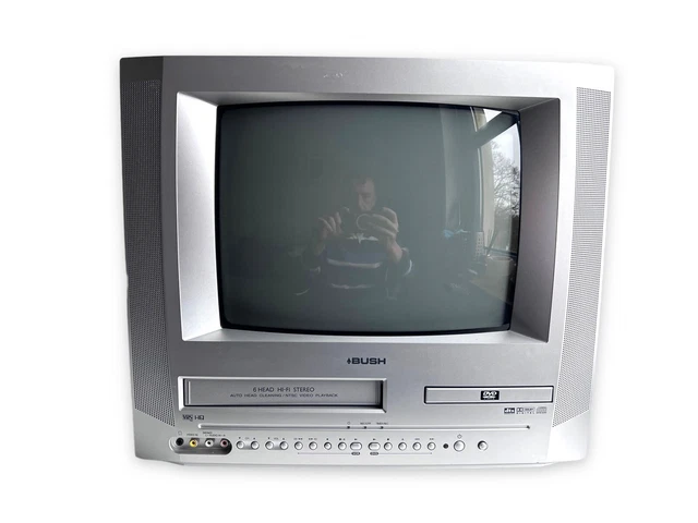 BUSH BTV183DVD/A 14& CRT TV DVD VHS Player / Retro Gaming Monitor ...
