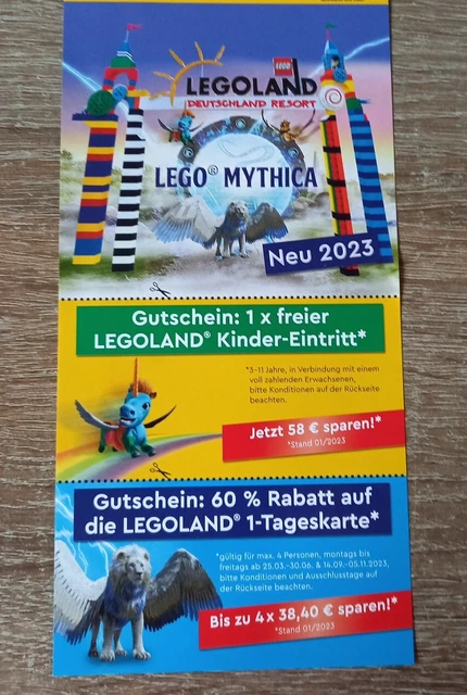 💙Legoland  Günzburg bis zu 4x 60% Rabatt...Saison 2023💛