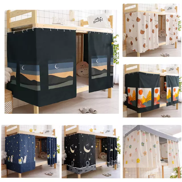 UK Students Dormitory Bunk Bed Curtains Single Bed Tent Curtain Shading Blackout