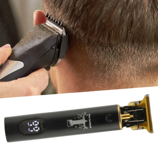 T9 Hair Trimmer Low Noise Lcd Display Cordless Rechargeable Digital Hair