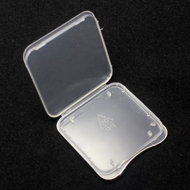 100 pcs SD Card Protective Plastic Case Holder, SD/MMC Card Jewel Cases Box