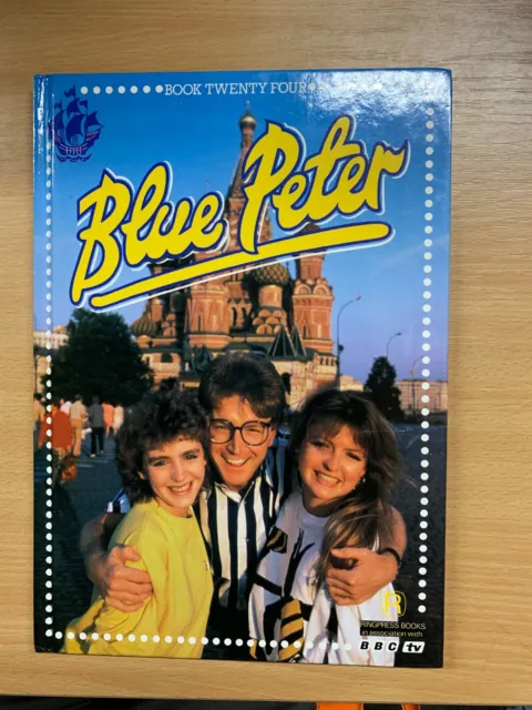1987 Bleu Peter Annual #24 Livre Vingt-Quatre Grand Livre Cartonné (P3)