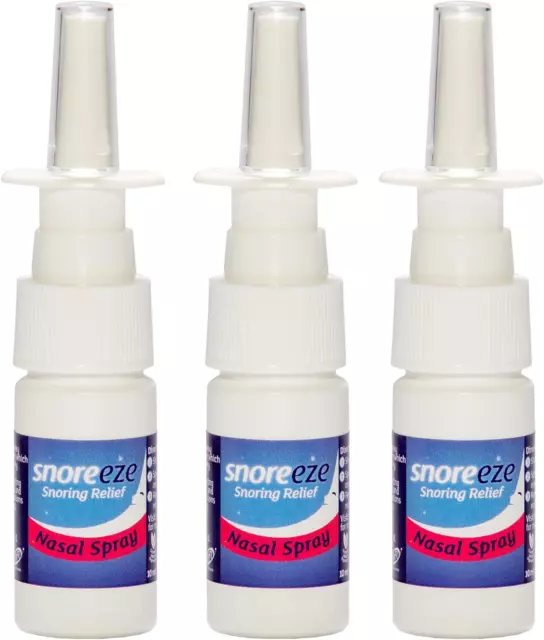 Snoreeze Anti-Snoring Nasal Spray - Hydrating Spray for Blocked Nose & Relief -