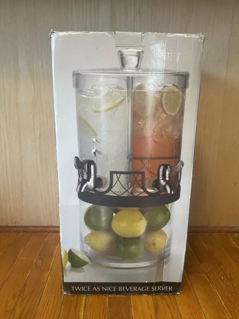 Artland Twice As Nice Beverage Server Jar Dispenser NEW