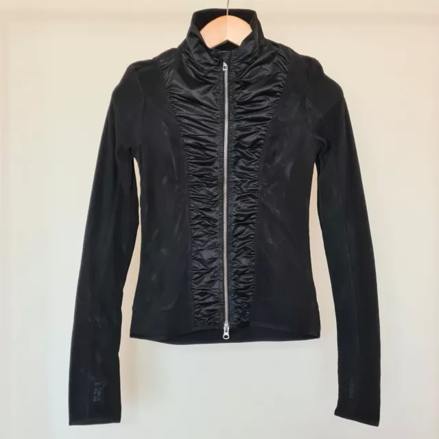 Small Black Fleece Zip Jacket, Thin Base Layer ADIDAS STELLA MCCARTNEY