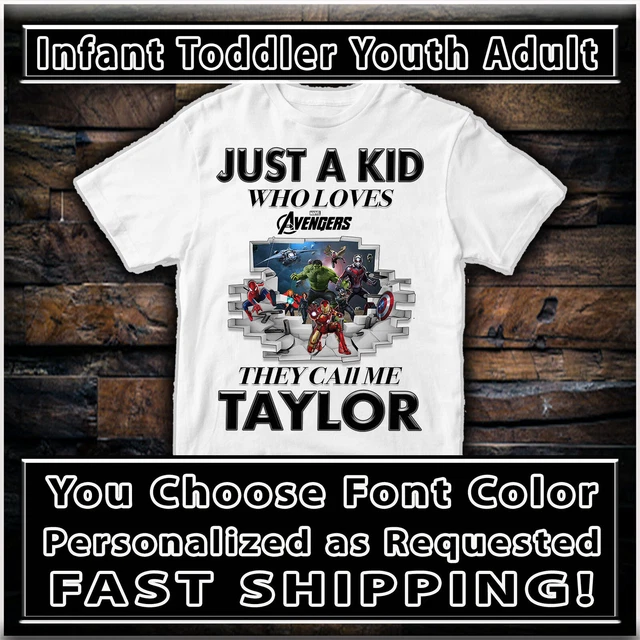Marvel Avengers T Shirt Personalized Gift Idea Tshirt Custom Clothing Apparel
