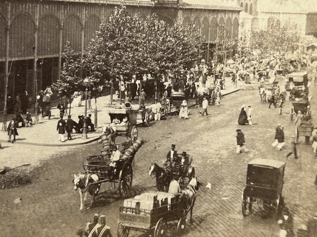 Stereo Danemark, København, Copenhague, Rue et église, circa 1870 von