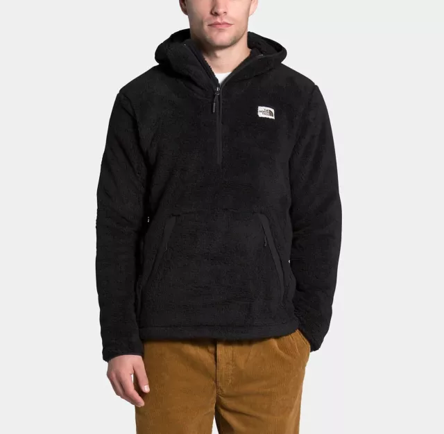 The North Face Men's Campshire Pullover Hooded Fleece Hoodie / Black / RRP £135