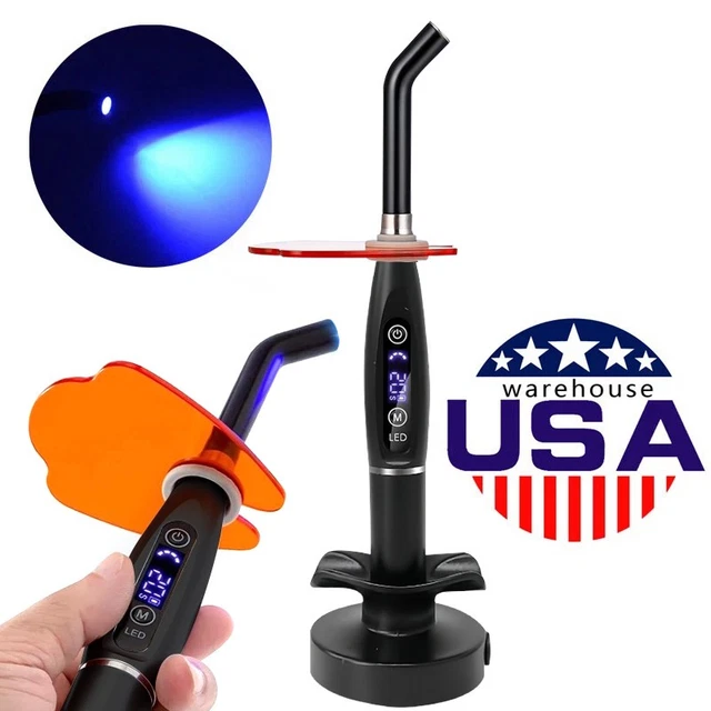 5W Dental High Power Wired& Wireless Curing Light 1500mw/cm2 Resin - Foto 4