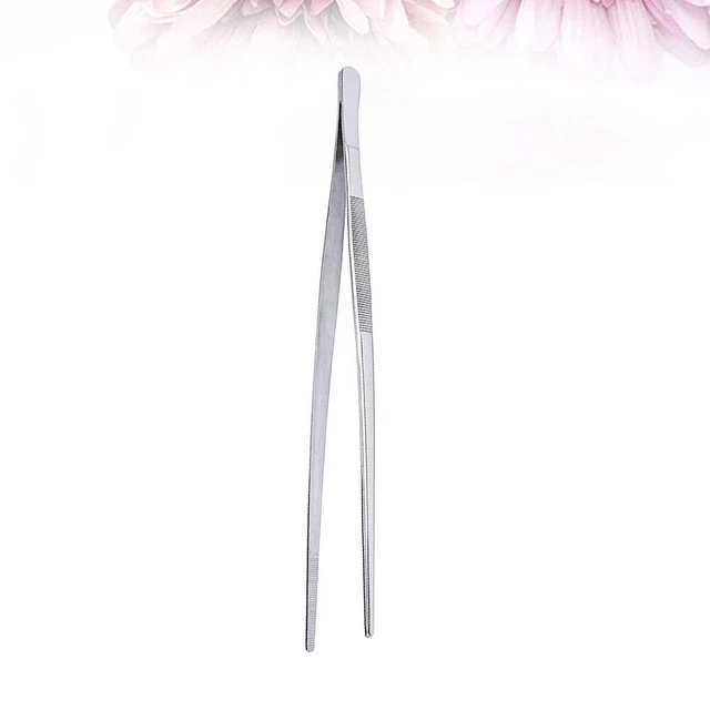 Pinze Da Cucina In Acciaio Inox 304, Pinza Da Barbecue Lunga 24 Cm, Presa Salda E Antiscivolo Per Cucinare E Servire