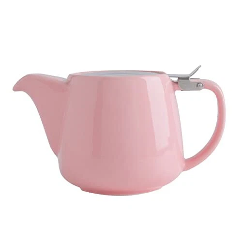 Ceramic Teapot With Stainless Steel Infuser For Loose Tea And Blooming