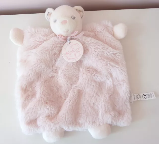 Kaloo Perle Pink Bear Teddy Doudou Baby Comforter Blankie Puppet Soother Blanket