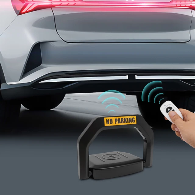 AUTO PARKING LATCH Space Saver Lock Car Park Barrier+Remote Control ...