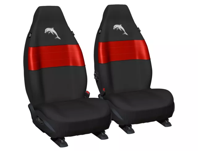 Redcliffe Dolphins Official NRL Car Seat Covers Airbag Compatible Universal Fit