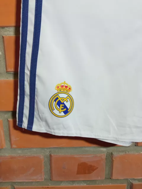 Pantaloncini calcio casa Real Madrid 2016 - 2017 Adidas giovani taglia M 3