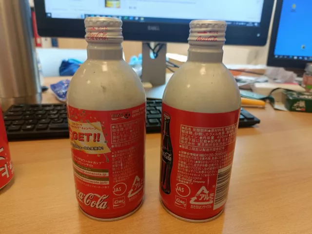 Coke can Japan 2002 bottle cans