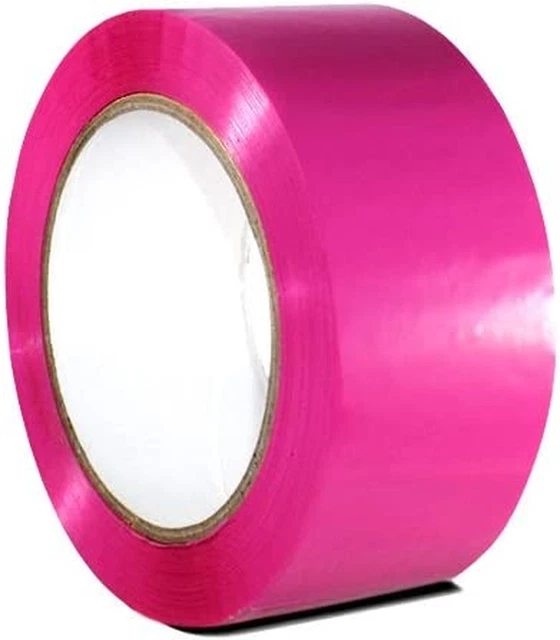 T.R.U. OPP-20C Pink Carton Sealing Packaging Tape 2 In. Wide X 110 Yds. (2 Mils
