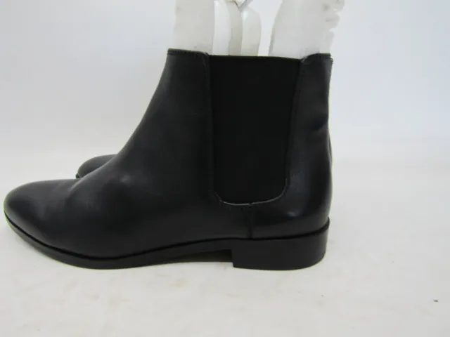 ANN TAYLOR Womens Size 7 M Black Leather Chelsea Ankle Fashion Boots Bootie