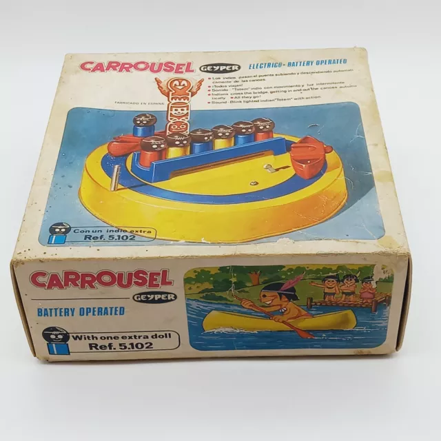 Juguete Carrusel Geyper made in Spain VTG juego de mesa  años 70 en caja