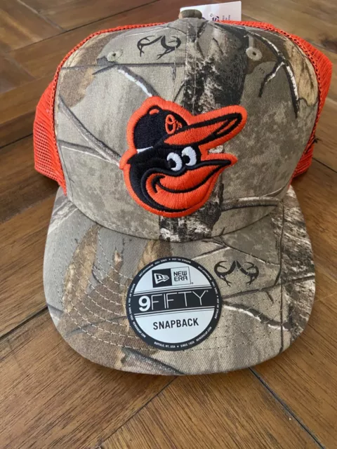 Baltimore Orioles Camouflage Cap Snapback Adjustable Orange NEW ERA 9FIFTY NWT!