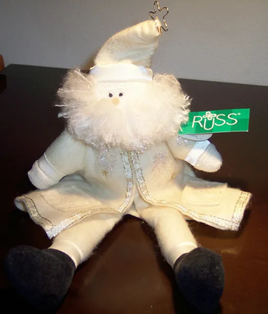 Christmas Santa Claus By Russ (Russ Berrie & Co.) Christmas Ornament Free Ship!