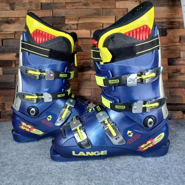 Lange X9 Zero Downhill Alpine Performance Ski Boots Men's Size 9 Blue