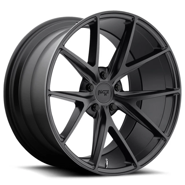 Niche M117 Misano 18x8 5x120 +40mm Satin Black Wheel Rim 18" Inch