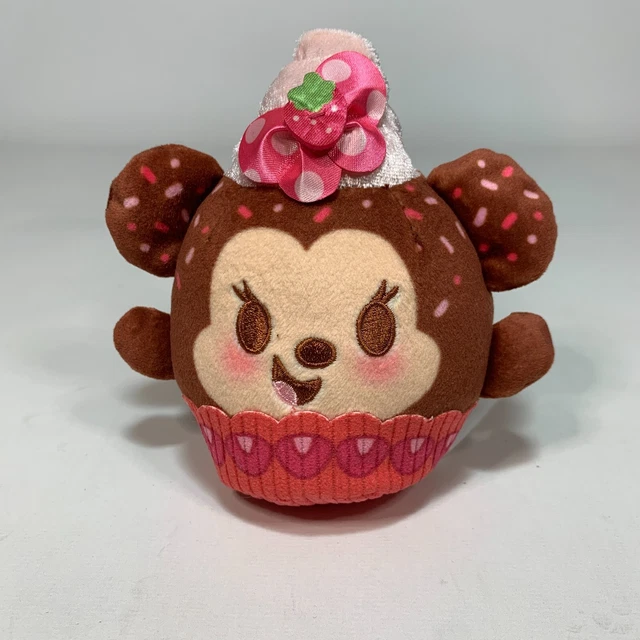 Disney Munchlings Baked Treats Minnie Mouse Strawberry Cupcake Scented Plush