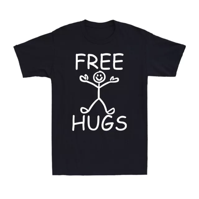 Free Hugs Funny Saying Mens Cotton Tee T-Shirt Top Gift Unisex T-Shirt