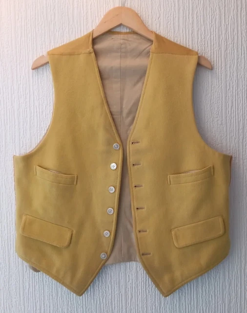 Clip In Gilet Vintage Anni '30 Thomas & Sons Lana & Seta Braccio Birmingham Taglia 42