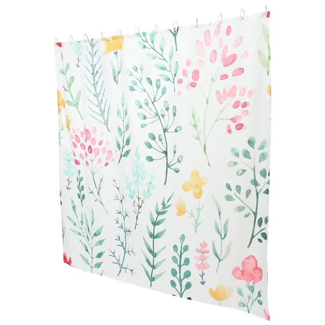 Cortina impermeable de baño cortina de poliéster sin perforaciones cortina