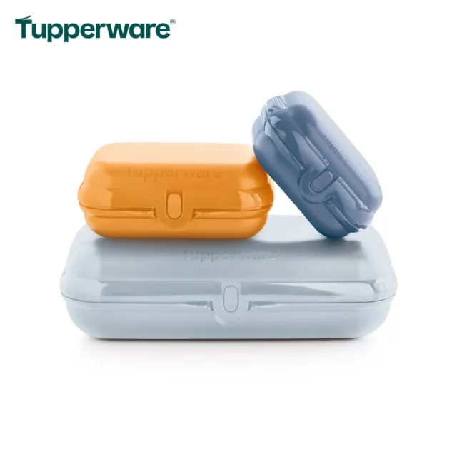 Tupperware Eco+ Maxi-Twin-Set Sandwichbox Brotdosen Lunchboxen Bunt V-2024