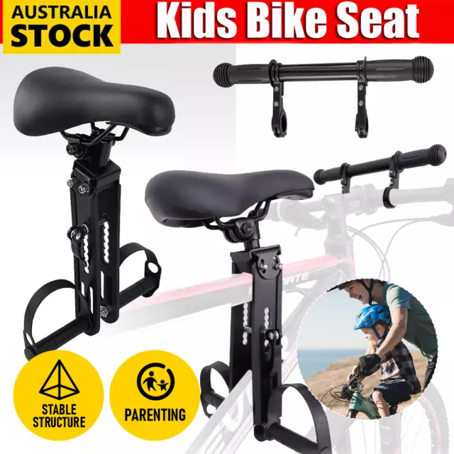Bike Front Mounted Child Seat Kids Top Tube Bicycle Detachable Child Armrest