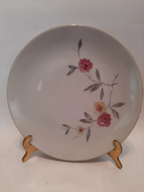 6 Salad Dessert Plates Floral Bareuther Waldsassen Bavaria Germany 271